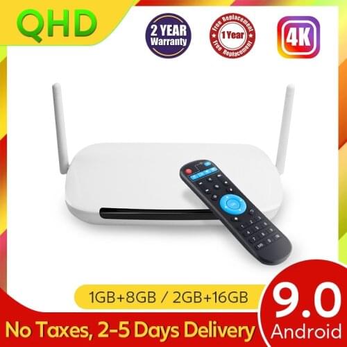 Leadcool Q9 QHDTV Android 9.0 TV BOX Amlogic S905W Quad Core 1G 8G 2G 16G Smart TV Box With Wifi 4K Media Player TV Set Top Box