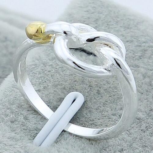 Hot Sale 925 Silver Ring Classic Round Shape Finger Rings For Women Men Silver Gold Color Rings Trendy Jewelry