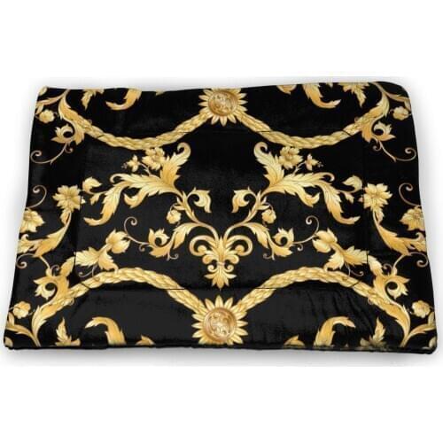 Fashion Dog Bed Indoor Eurpoen Pattern Pet Beds Animals Sunbed Warm Self-Warming House Sleeping Bag Cushion Mat Dropshipping