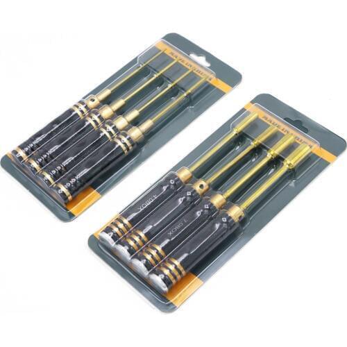 RC Tools 4 pcs hex screw driver set Titanium Plating Hardened 1.5 2.0 2.5 3.0mm screwdriver For Rchelicopter RC toys