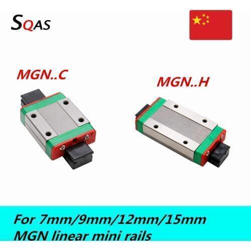 Factory sale for linear rail mini rail 1pcs MGN7C MGN9C MGN12C or MGN7H MGN9H MGN12H MGN15H slides carriages for CNC parts