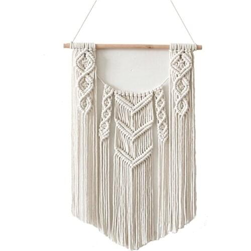 Handmade Wall Hanging Woven Tapestry-Bohemian Home Art Decoration Living Room Bedroom Wall Nursery Craft Decoration