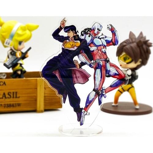 Jos Bizarre Adventure Higashikata Jousuke Crazy Diamond HF acrylic stand figure model plate holder cake topper anime Japanese