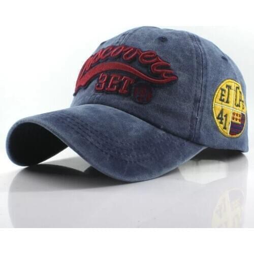 New retro washed embroidery letter baseball cap ladies casual shade hat men outdoor sport sunscreen visor snapback hat golf cap