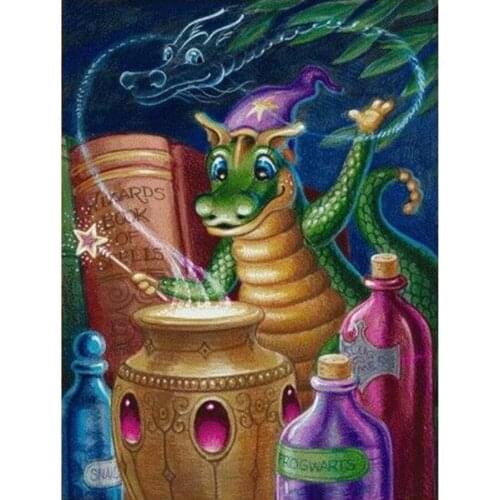 The latest 5d diy, diamond painting cross stitch, diamond mosaic, full diamond embroidery, cartoon, dragon, home decoration