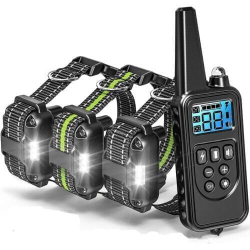 800m Electric Dog Training Collar Pet Remote Control Shock Device Dog Shock Training Collar Electric Dog Collar Waterproof