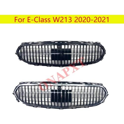 ABS Plastic Front Bumper Middle Grille Vertical bar Car Styling Center Grill For E-Class W213 2020-2021 to Maybach