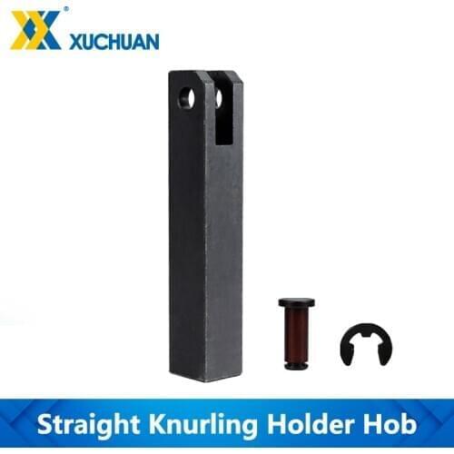Straight Knurling Holder Hob Steel Lathe Tool Holder Hob Gear Shaper Cutter 18mm Straight Linear Knurling Tool Single Whee