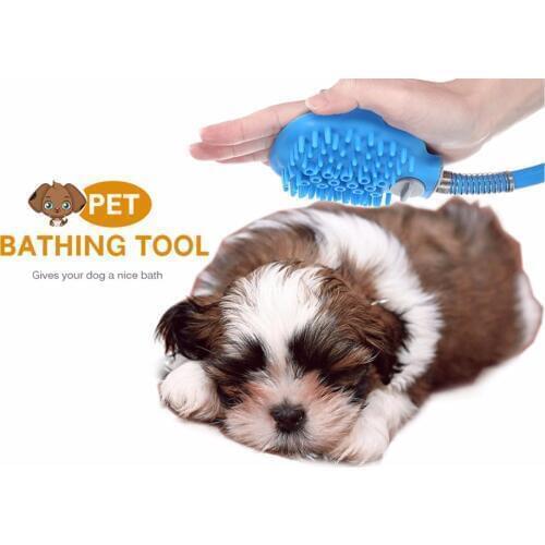 Bath Shower Pet Bathing Sprayer Combination Of Shower Sprayer And Scrubber Cleaning Washing Tools For Pets Dogs Supply
