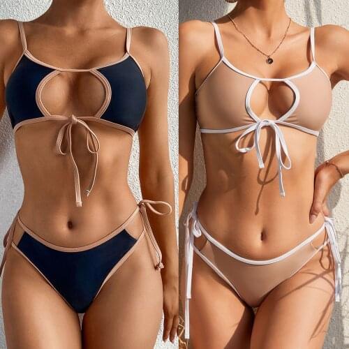 Sexy Womens Swimsuit 2021 Strap Brazilian Bikini Set Push Up Swimsuit For Girl Two Pieces Swimwear Summer Bathing Suit
