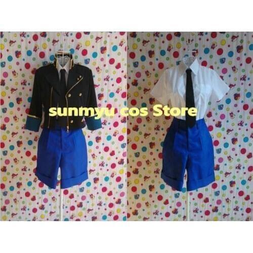 Customize,Free Shipping! Black Butler Ciel Phantomhive School Uniform Cosplay Costume,Custom Size Clothes Halloween Wholesale