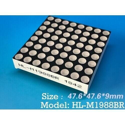 LED Dot Matrix Red Dot Matrix double do single 1988 dot matrix module F4.8 LED dot matrix P6 dot matrix