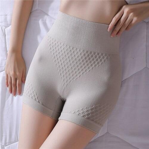 Breathable Female Panties Slimming Lingeries Seamless Safety Shorts Pants Shapewear For Women Solid High Waist Underpants