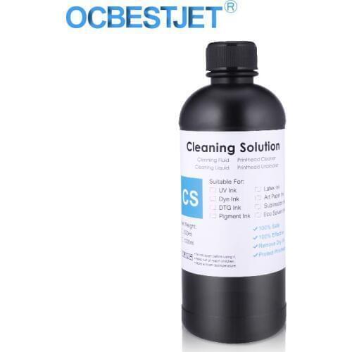 500ML/Bottle UV Cleaning Liquid Precoating Additive Viscosity For Epson R290 R330 L800 1390 1400 For All UV Inkjet Printhead