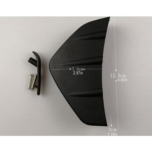 Universal Car Modified Rear Spoiler Mini Rear Lip With Deflector For Bumper Chassis Decoration Durable PP Screw Fixed