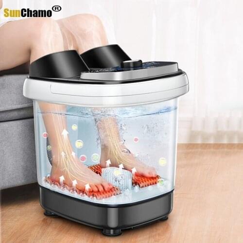 Foot Bath Barrel Automatic Heating Massage Footbath Electric Household Constant Temperature Deep Barrel Pedicure Machine Foo