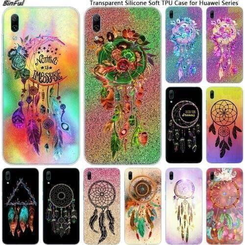 Hot Dreamcatcher Soft Silicone Phone Case for Huawei Mate 10 20 Lite Pro Enjoy 9S Y9 Y7 Y6 Y5 2019 2018 Pro 2017 Fashion Cover