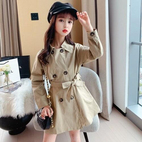 Girls Babys Kids Windbreaker Coat Jacket Outwear 2021 Soft Spring Autumn Overcoat Top Cardigan Party Outdoor Childrens Clothin