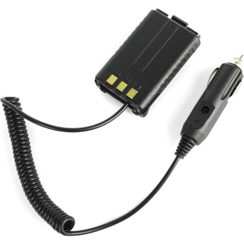 Two Way Radio Battery Eliminator with DC 12V Car Charge Cable for baofeng UV-5R UV-5RA UV-5RB UV-5RE Walkies Talkies