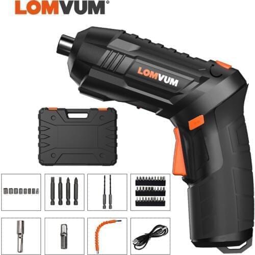 LOMVUM Mini Electric Screwdriver USB chargeable Wireless Screwdriver Repair Tools Cordless Electric Drill Cordless Power Tools
