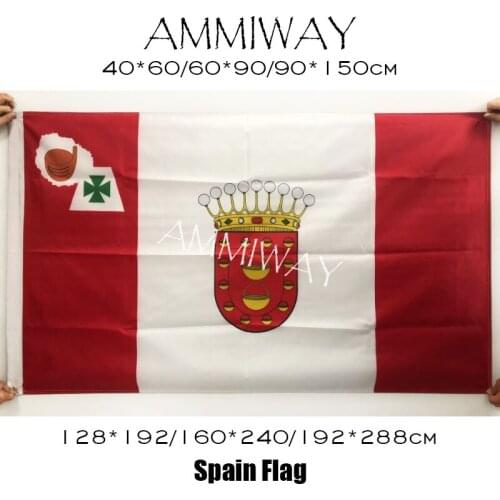 AMMIWAY 90x150cm/128*192cm/160*240cm Spain La Gomera Canary Islands Flags and Banners ESP ES Espana Spainish Spain Printed Flag