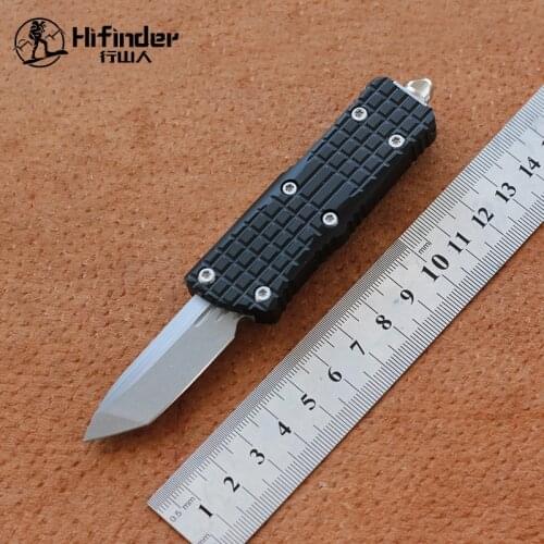 Hifinder NEW Mini Aluminium handle D2 Blade Survival EDC camping hunting outdoor kitchen Tool Key Utility knife