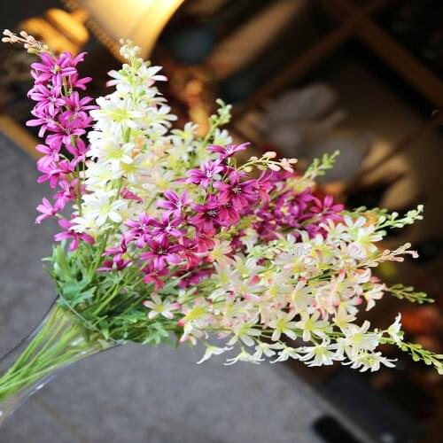 85cm Artificial Delphinium Flower Branch Fake Leaf for Wedding Home Decorative Hyacinth Fabrics Floral