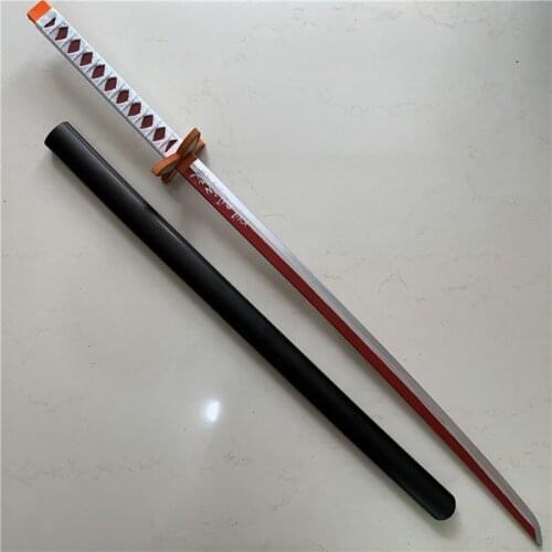 Kimetsu no Yaiba Sword Weapon Knife Props Demon Slayer Cosplay Tanjirou Kochou Shinobu Sword PU Ninja Cos PU Model 104cm