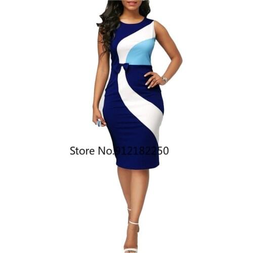 Summer Sexy Fashion Style Women Sleeveless O-neck Regular Polyester Dress Woman Dress S-5XL