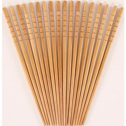 Reusable Bamboo Chopsticks Sets of 5/10 Pairs Anti-mildew Non-slip Chopsticks Japanese Sushi Food Chop Sticks Dinnerware L1
