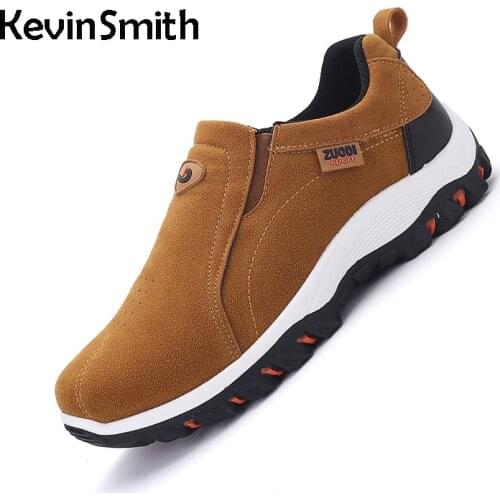 Men Hiking Shoes Fashion Walking Shoes for Men Slip-On Comfortable Anti-slipTrekking Sneakers Male Footwear Loafers Men Shoes