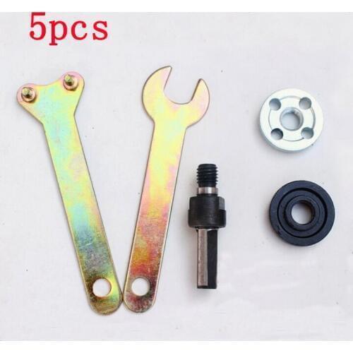 5pcs in 1 Set Accessories for Function Tools Electric Drill Change to Angle Grinder Cutter