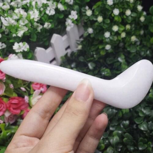 Natural White Onxy Reinforced Bar Point Shu By The Great Beauty Facial Eye Massage Scrapping Plate Body Pencil