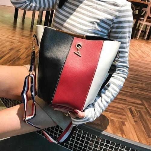 New Women Bag High Quality PU Leather 2pcs/Set Composite Bags for Female Shoulder Bags for Ladies Luxury Handbags Tote Bag YY-44