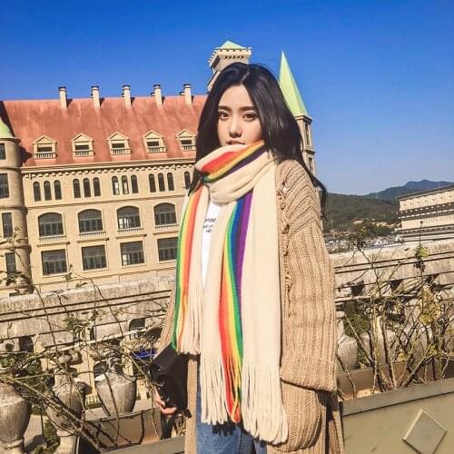 New Style 2021 Four Season Hijab Cotton Scarf Striped Female Large Women Poncho Shawl Bandana Foulard Scarf Pashmina Wholsale