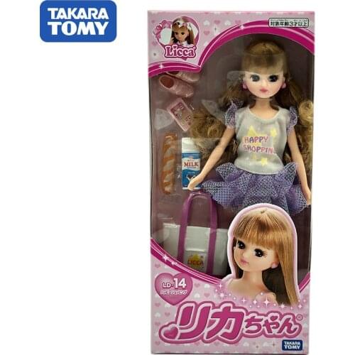Genuine TOMY Japan Licca Simulation Cute Doll Active Joint Model Action Figure Fashion Dolls Kids Christmas Gifts Toys for Girls