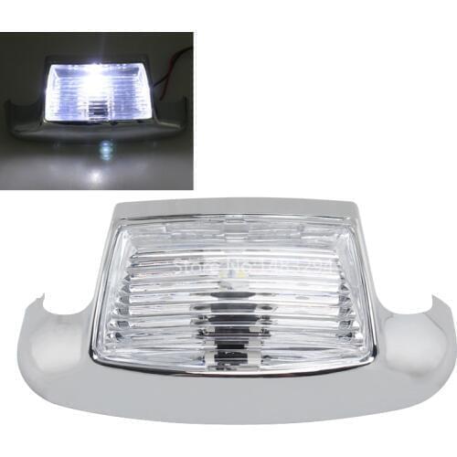 Clear Lens LED Front Fender Tip Light Fits For Harley Touring FLHT FLT FLHS FLHR 1980-2013 FLSTC 1986-2008 & FLSTN 1993-1996