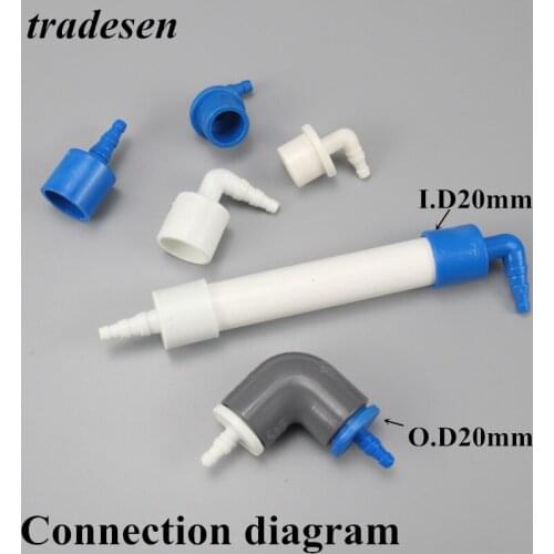 1pc PVC Plug20mm to 5~8mm Hose Connector Quick Connector Hard Tube Plastic Pagodas Joint Pvc Pipe Adapter For Garden Irrigation