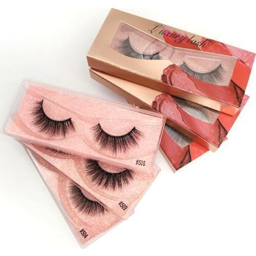 SHIDISHANGPIN Eyelash Natur Mink Eyelashes 10 Pairs Mink Eyelashes 3D Mink Lashes False Eyelashes Eyelash Extensions cílios