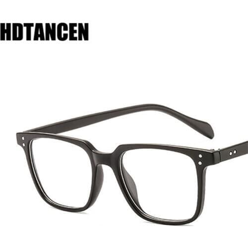 High Quality Brand Designer Square Retro Vintage Driving gafas De Sol Spectacle Plain Glasses For Men Ultra light rice nail