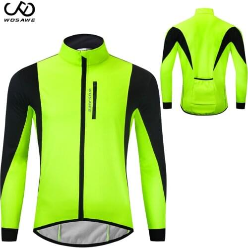 WOSAWE Winter Cycling Jackets Thermal Warm Waterproof Windproof MTB road Bike Jersey Windcoat Bicycle Windbreaker Bike Clothing