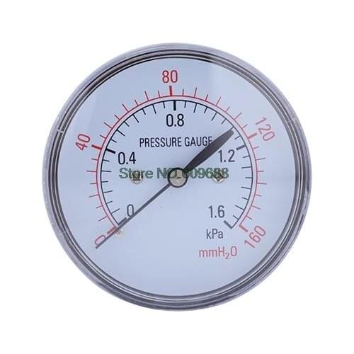 YE-60Z Axial Diaphragm Pressure Gauge 0~6KPA Film Box Pressure Gauge Gas Meter Natural Gas Meter