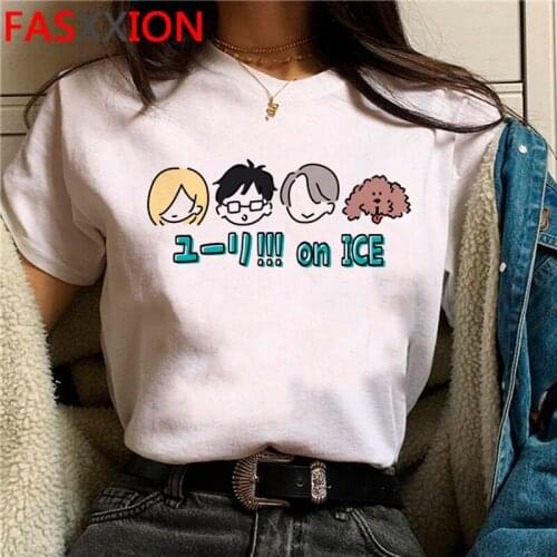 Yuri on Ice t-shirt t shirt male ulzzang japanese casual t-shirt tumblr aesthetic