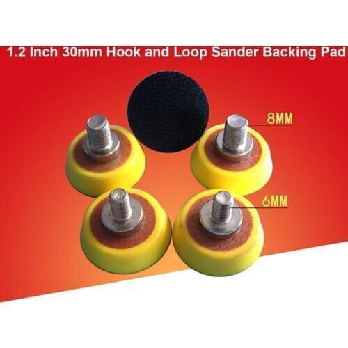 1.2 Inch 30mm Sander Backing Pad Hook & Loop Sanding Disc Sandpaper Back-up Pad Power Tools Accessories M6/M8 Thread