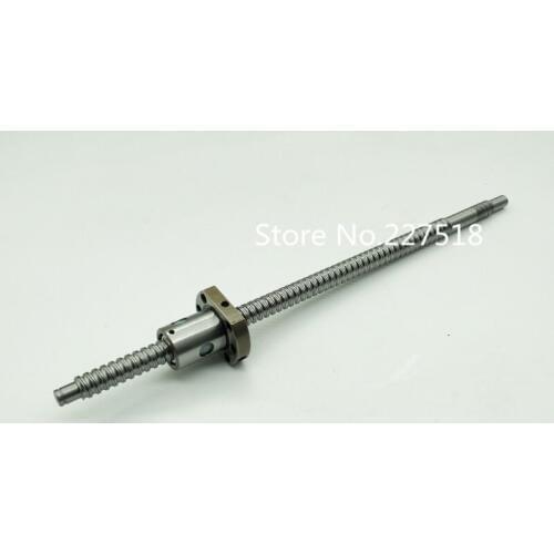 1 pc 12mm Ball Screw Rolled C7 ballscrew SFU1204 400mm plus 1 pc RM1204 flange single nut CNC parts BK/BF10 end machined