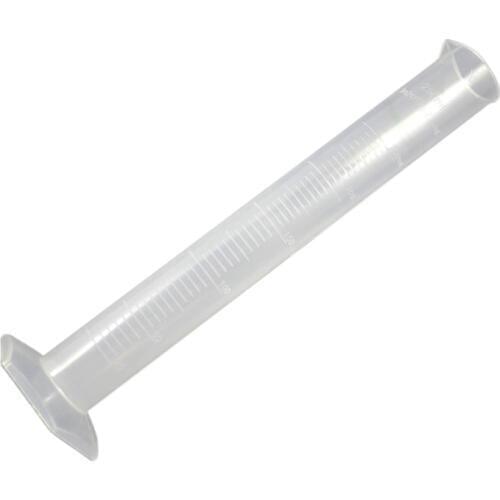 250mL Clear White Plastic Liquid Measurement Graduated Cylinder for Lab Set