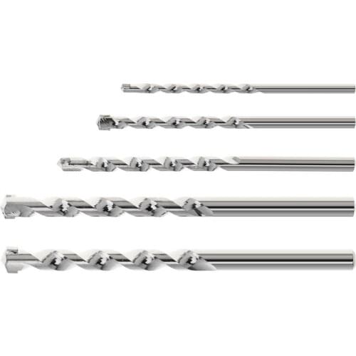 5pcs Hard Alloy Round Shank Multifunction Impact Drill for Construction / Electric Drill Dedicated HOT