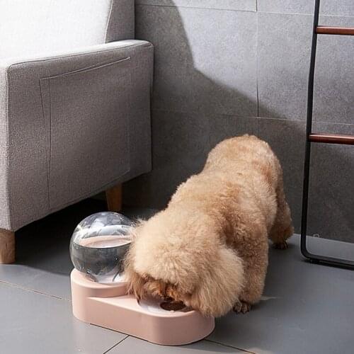 Automatic Pet Feeder Water Dispenser 1.8L Bubble Water Container Stainless Steel Bowl Cat Dog Drinking Bowl Feeder Pet Products