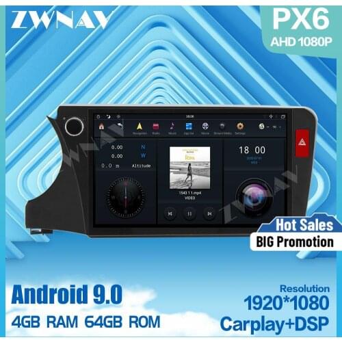 PX6 MAX-PAD 1920*1080 Android 9.0 Car Multimedia Player streaming media For Honda City 2015-2020 car gps radio stereo head unit