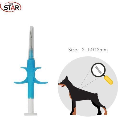 Free shipping 100pcs 134.2KHz dog RFID Glass Chip For Cow Cat dog Pet Identification/Tracking Microchip Animal Id Injectors